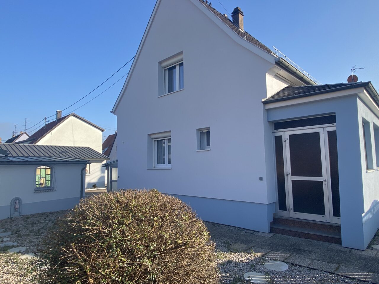 Haguenau maison 4 pc + logement 3 pc + garage. Grande cour sur 4,53 ares. Vidéo disponible