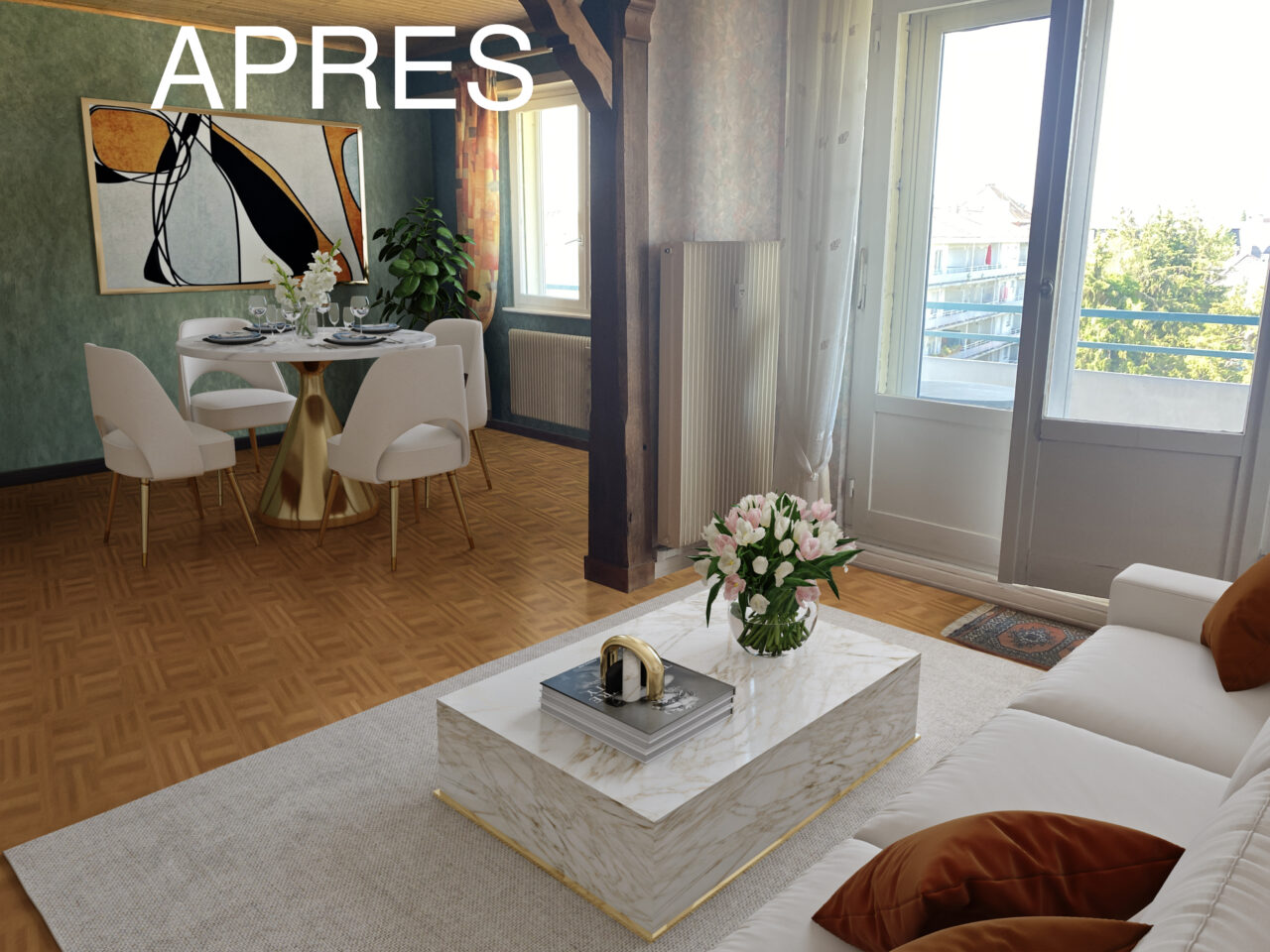 Saverne grand F3 de 84m2, balcon, garage, cave. VIDEO