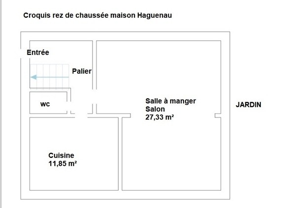 Haguenau, maison mitoyenne 87m2 sur 2,6 ares