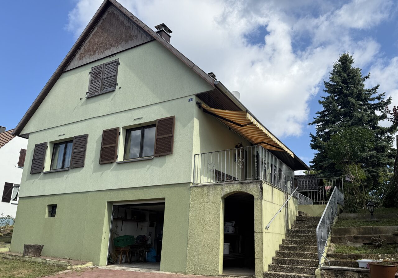 Gunstett, maison familiale, 5 chambres – 143 m² au sol – beau terrain de 7,1 ares